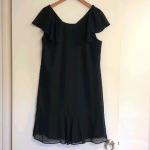 J Crew black lace dress
